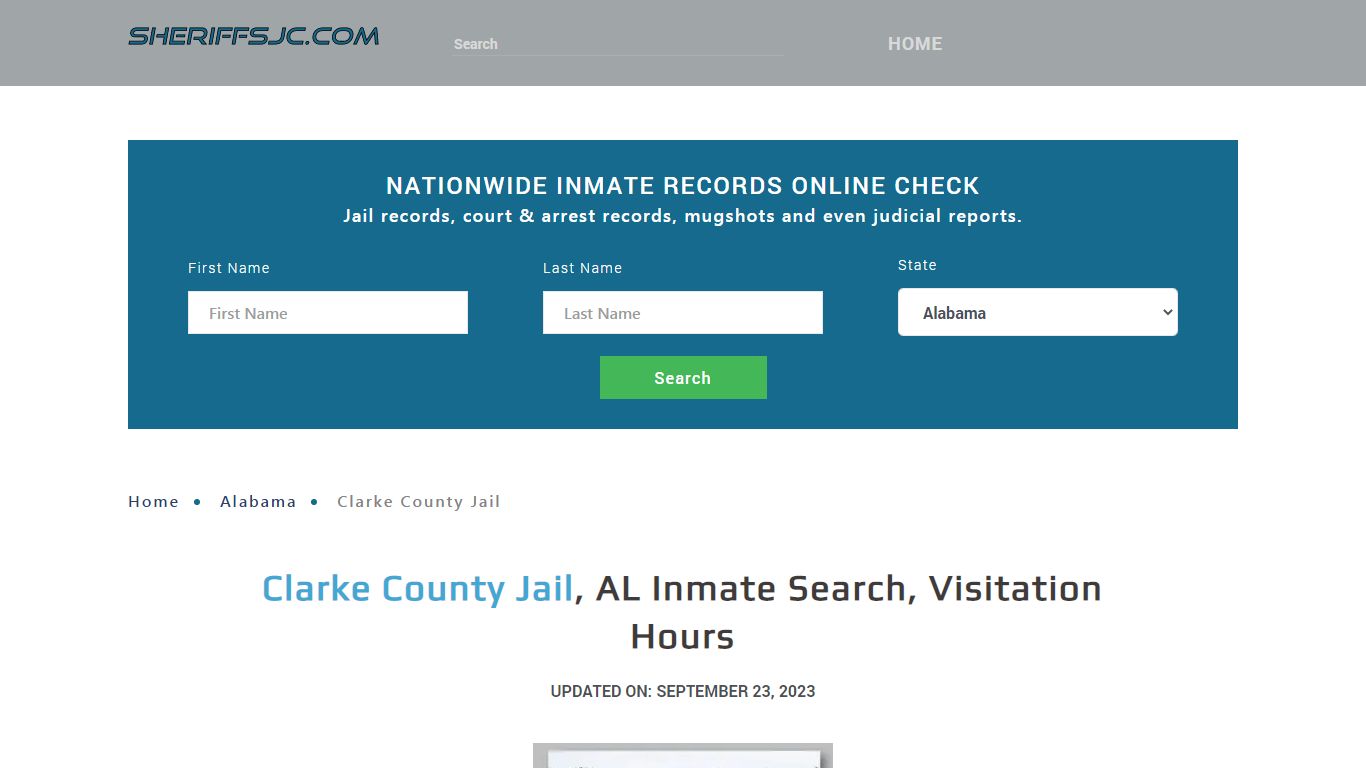 Clarke County Jail, AL Inmate Search, Visitation Hours